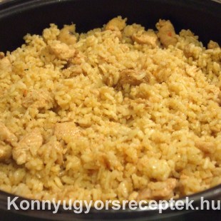 Rizseshús csirkehússal Rizseshús csirkehússal
