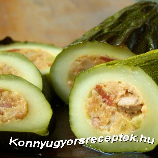 Töltött cukkini 2 Töltött cukkini 2