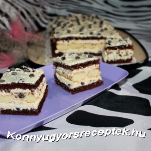 Kókuszos hókocka csokoládé cseppekkel Kókuszos hókocka csokoládé cseppekkel