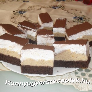Gesztenyehabos szelet Gesztenyehabos szelet