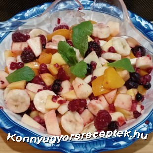 Mentás gyümölcs saláta Mentás gyümölcs saláta