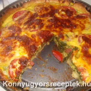 Spenótos pite sajttal Spenótos pite sajttal