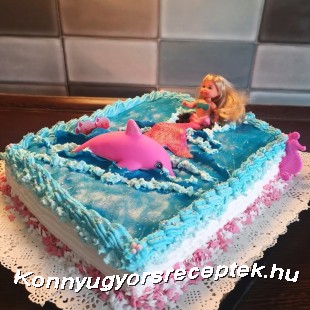 Kis hableány torta Kis hableány torta