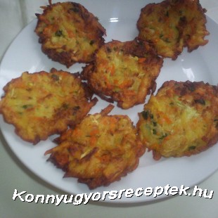 Cukkinis-sérgarépás lepény Cukkinis-sérgarépás lepény