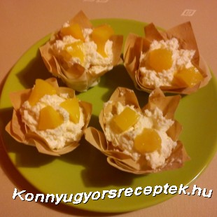 Mascarponés kosárkák Mascarponés kosárkák