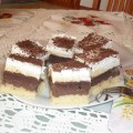 Habos vaníliás-csokis kocka 