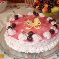 Meggyes joghurt torta