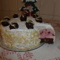 Rumos meggyes-gesztenye torta